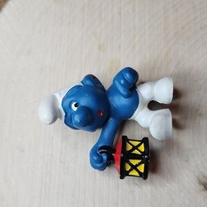 Smurfs Peyo Schleich Holding Lantern 1977